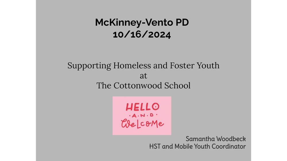 McKinney Vento PD slide deck cover