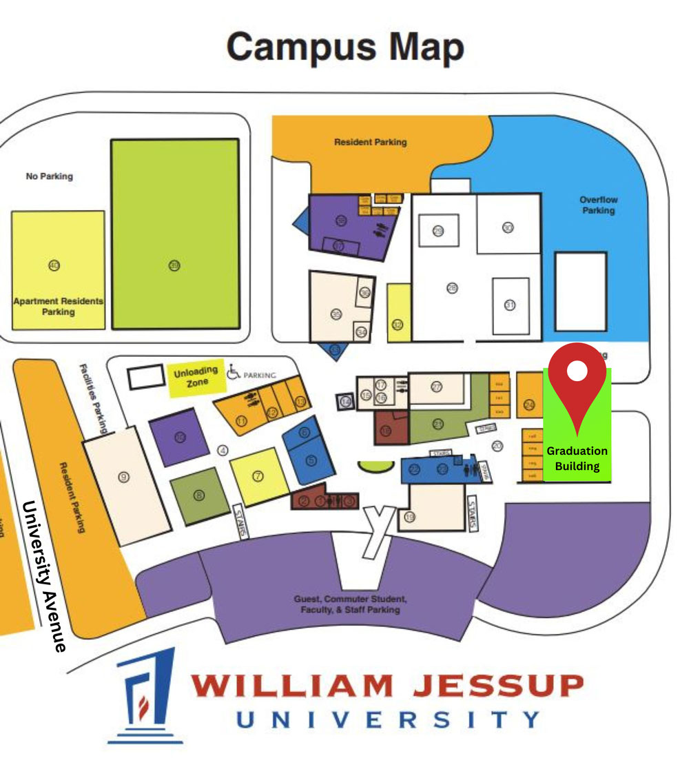 jessupmap map of William Jessup University