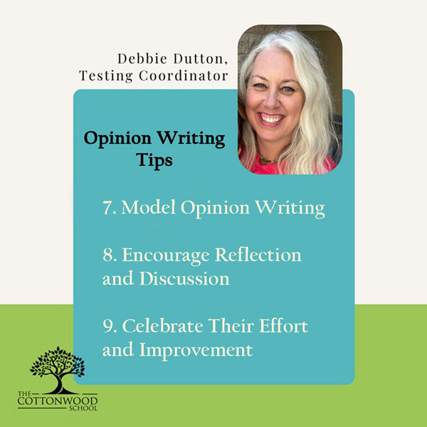How to Support You Child in Opinion Writing (Part 3)